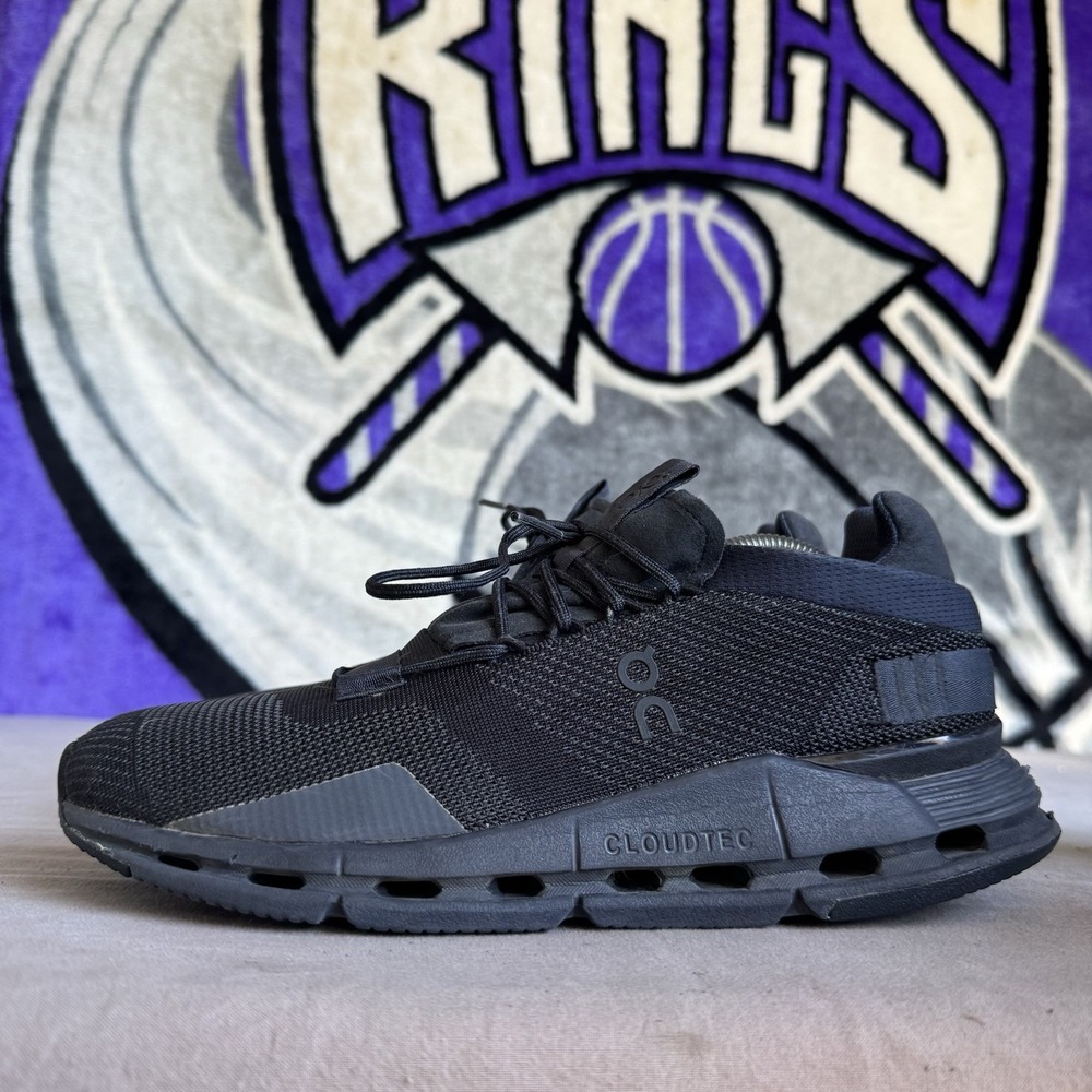 Size 10.5 - On Cloudnova Womens Black Eclipse Running Shoes Athletic 26.99814